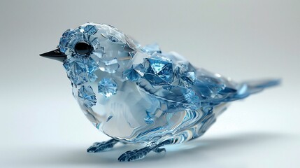 Crystal Bird: A Stunning Glass Sculpture