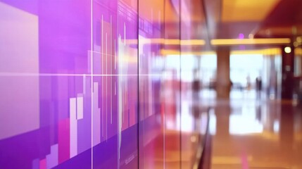 Modern Data Visualization Display in a Business Environment