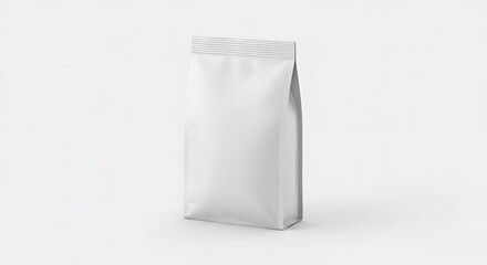 Blank White Stand-Up Pouch Packaging Mockup Perfect for Your Product Design