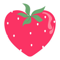 Heart Shaped Strawberry