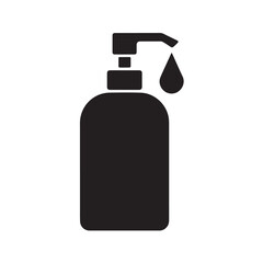 Black Soap Dispenser Silhouettes Vector Set – Bathroom Pump Bottle Clipart