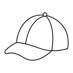 baseball cap isolated on white