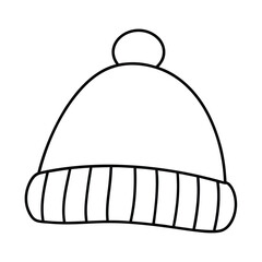 vector illustration of a white hat