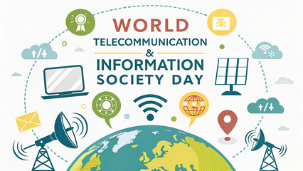 Fototapeta premium World Telecommunication and Information Society Day