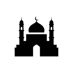Fototapeta premium Mosque Icon, Generative AI