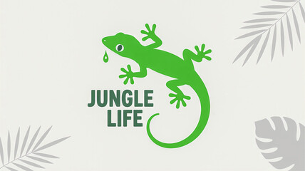 Gecko silhouette transmitter desirable for jungle or animal designs 