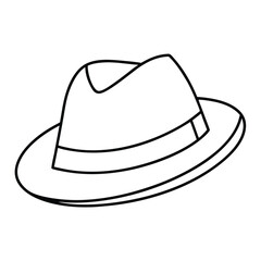 hat isolated on white background