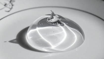 Water droplet interaction studio photography minimalistic close-up fluid dynamics