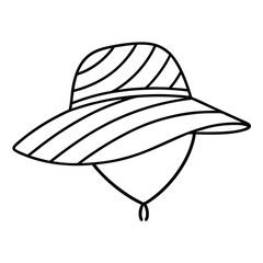 vector illustration of a black hat