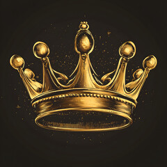 crown icon vector illustration