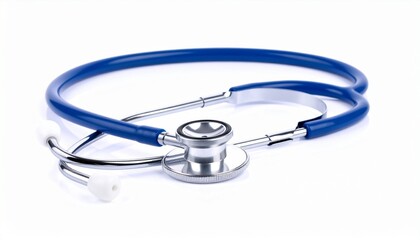 stethoscope on white background