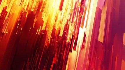 Vibrant Abstract Lines with Warm Tones and Dynamic Movement
