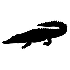 Download black alligator silhouette vector image for free alligator clip art and alligator svg files