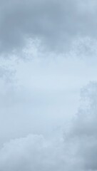 Obraz premium Calming grey and white cloudy sky