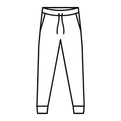 vector illustration of pants