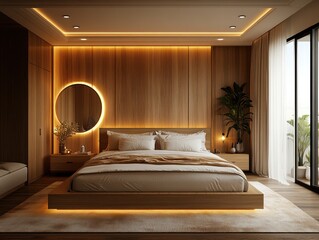 bedroom with bed