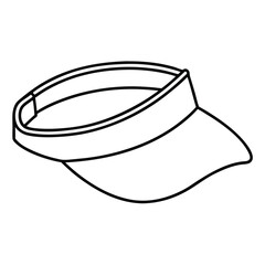 white hat on white background