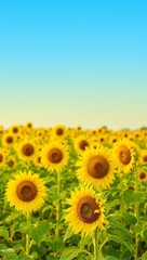 Obraz premium Sunflowers in bloom