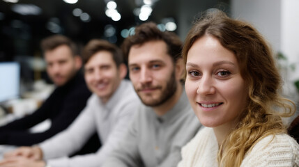 Obraz premium Young business team.