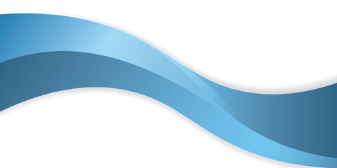 Blue curve line vector background overlap layer paper on white space for text and message design
