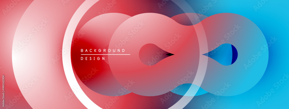 Poster Abstract fluid shapes, vibrant colors blend. Modern design, smooth gradients create dynamic composition. Minimalist aesthetic.