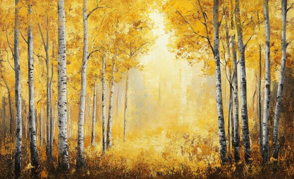 Golden Autumn Woods