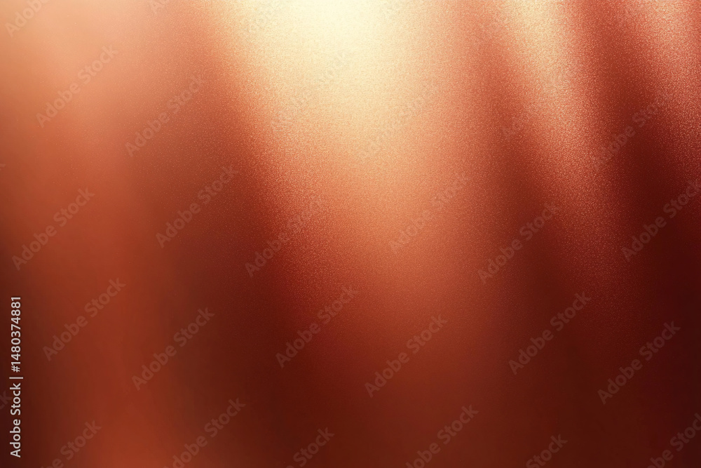 Poster abstract copper colored background with soft gradations and slight light reflection