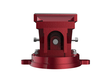 CLOSED POSITION MULTIPURPOSE PIPE BENCH VISE TABLE PINCERS, Bench-Mounted Red Vise for Securely...