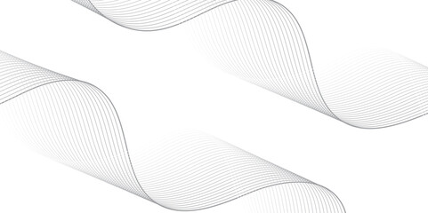 Abstract vector illustration featuring smooth wave lines on a transparent background. Suitable for technology, digital data, network communication, and modern design themes. Ideal for use in web inter