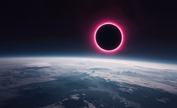 Cosmic eclipse over Earth