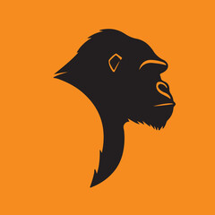 silhouette of a Gorilla 