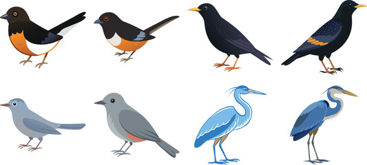   set of kingfisher silhouette line art vector Outdoor adventure solid icons – silhouette style hiking, camping, and nature symbols for explorers: hiking boot, trail sign, water bottle, net, 