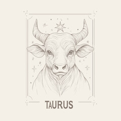 Astrology Taurus Zodiac Illustration