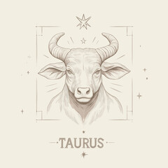 Astrology Taurus Zodiac Illustration