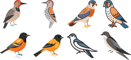   set of kingfisher silhouette line art vector Outdoor adventure solid icons – silhouette style hiking, camping, and nature symbols for explorers: hiking boot, trail sign, water bottle, net, 