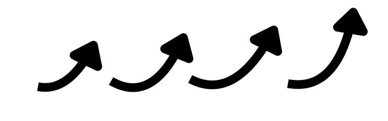 growth arrow up vector illustration