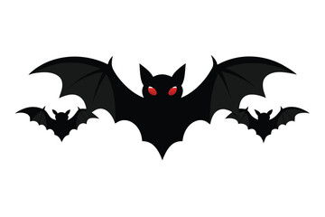 halloween bat with bats