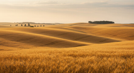 Fototapeta premium Golden Wheat Fields