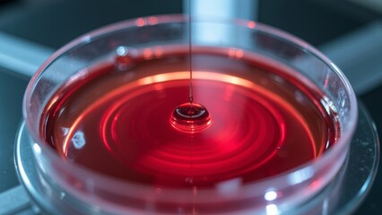 Close up of a red liquid cup