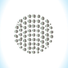 circle design in background white