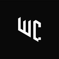 Modern flat style logo featuring the letters W and C. Clean, minimalist, and professional design ideal for branding, corporate identity, and business use.