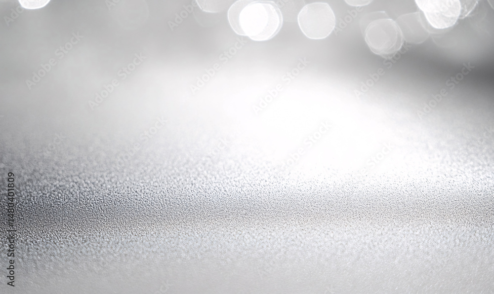 Poster subtle silver texture with dreamy bokeh background for creative design projects