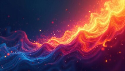 Obraz premium Abstract fiery vectors swirling and colliding, creating dynamic shapes and vibrant colors , vector flames, swirling flames