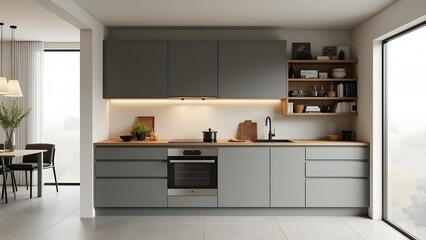 Contemporary Kitchen Design with Sleek Furnishings