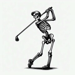 Skeletal Golfer A BoneChilling Swing