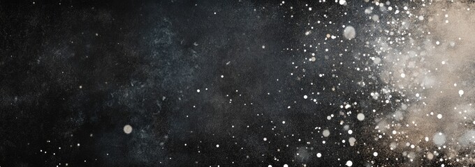 Dark background speckled with glittering particles