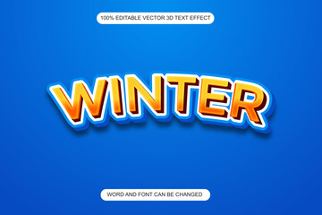 winter text effect