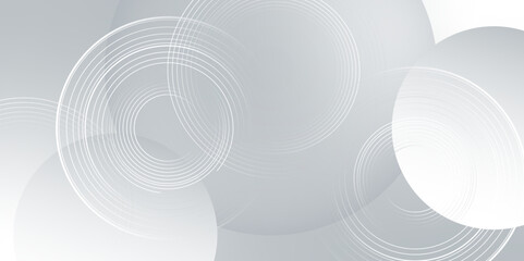 White geometric abstract background overlap layer on bright space with lines effect decoration.  Vector illustration abstract graphic design banner pattern background template. vector illustration.  