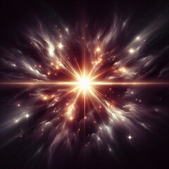 Cosmic Revelation: A dazzling display of cosmic energy, where light bursts forth from the depths of space. It embodies the origin of everything and the vastness of the universe. 
