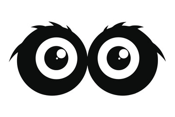 vector illustration of two eyes